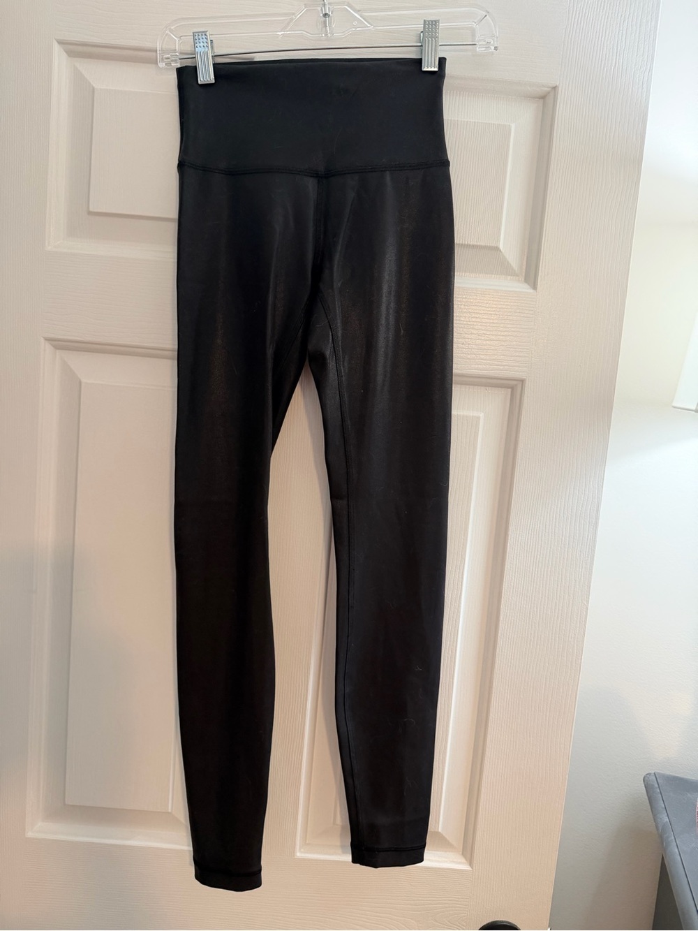 Black Metallic Lululemon Sz4 High Waist Leggings